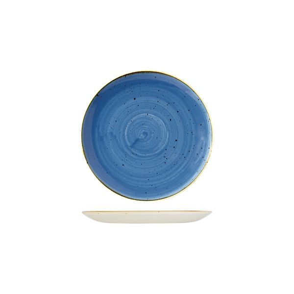 Churchill Stonecast Cornflower Blue Round Coupe Plate (165mm Ø)