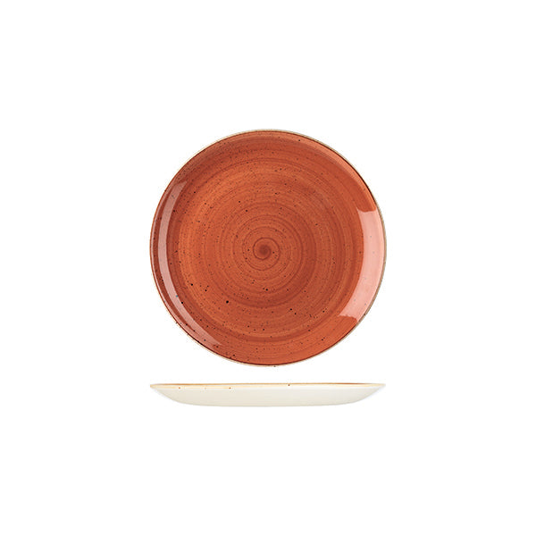 Churchill Stonecast Spiced Orange Round Coupe Plate (165mm Ø)