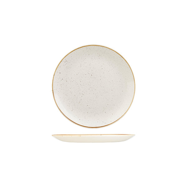 Churchill Stonecast Barley White Round Coupe Plate (165mm Ø)