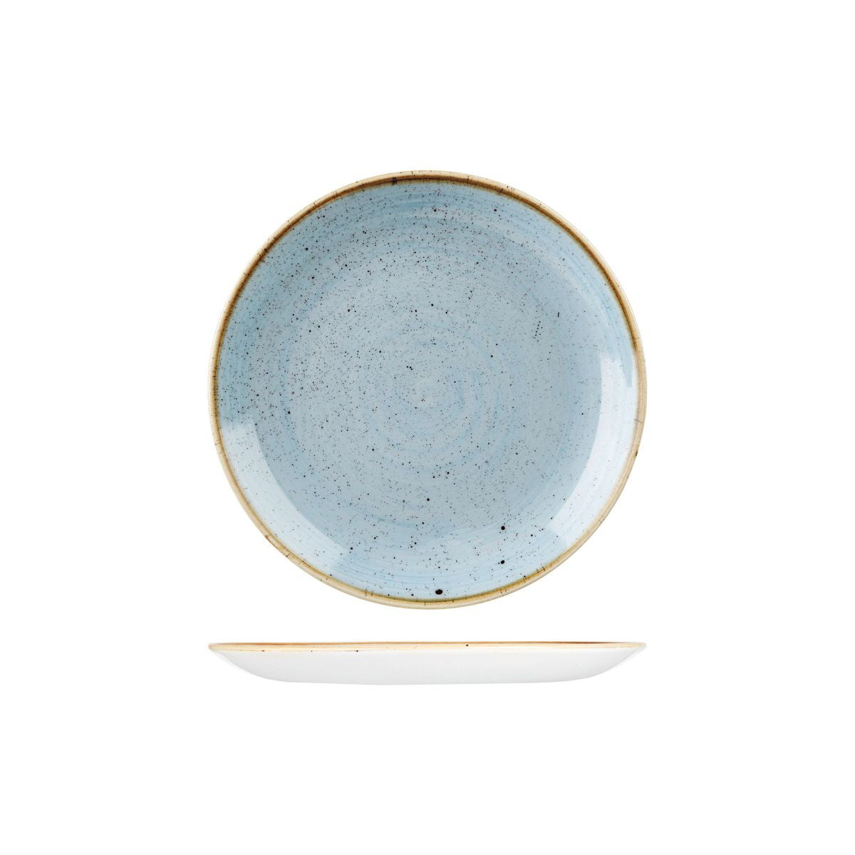 Churchill Stonecast Duck Egg Round Coupe Plate (217mm Ø)