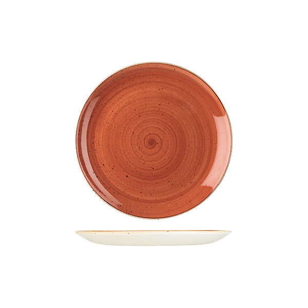 Churchill Stonecast Spiced Orange Round Coupe Plate (217mm Ø)