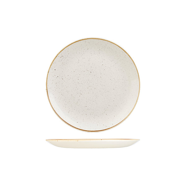 Churchill Stonecast Barley White Round Coupe Plate (217mm Ø)