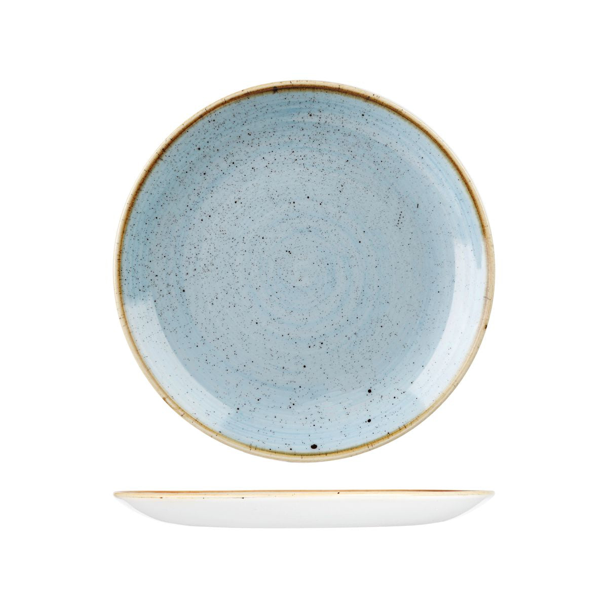 Churchill Stonecast Duck Egg Round Coupe Plate (260mm Ø)