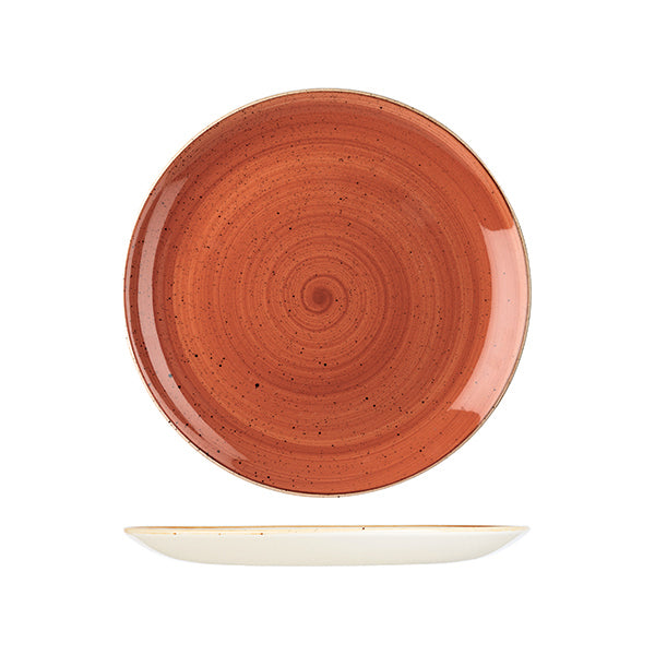 Churchill Stonecast Spiced Orange Round Coupe Plate (260mm Ø)