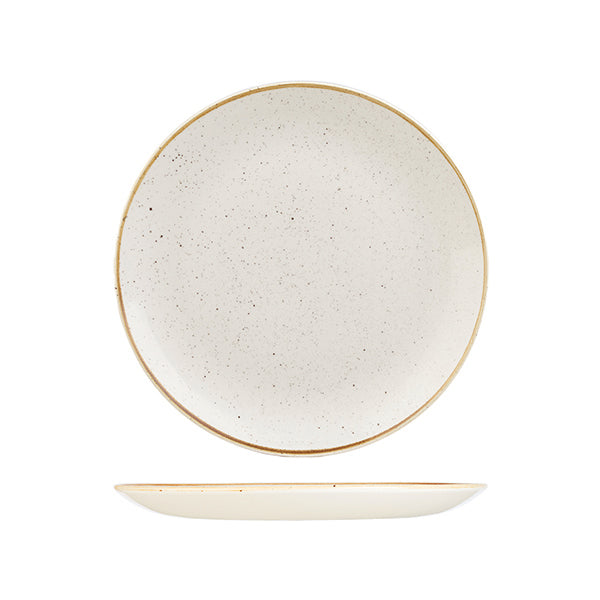 Churchill Stonecast Barley White Round Coupe Plate (260mm Ø)