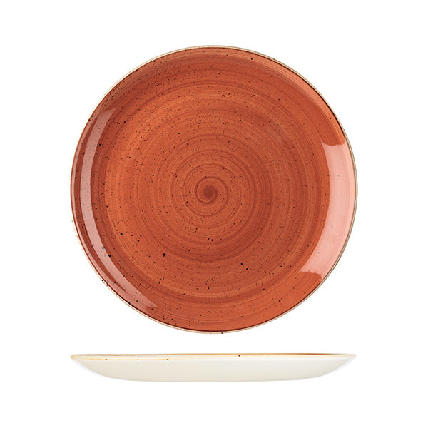 Churchill Stonecast Spiced Orange Round Coupe Plate (288mm Ø)