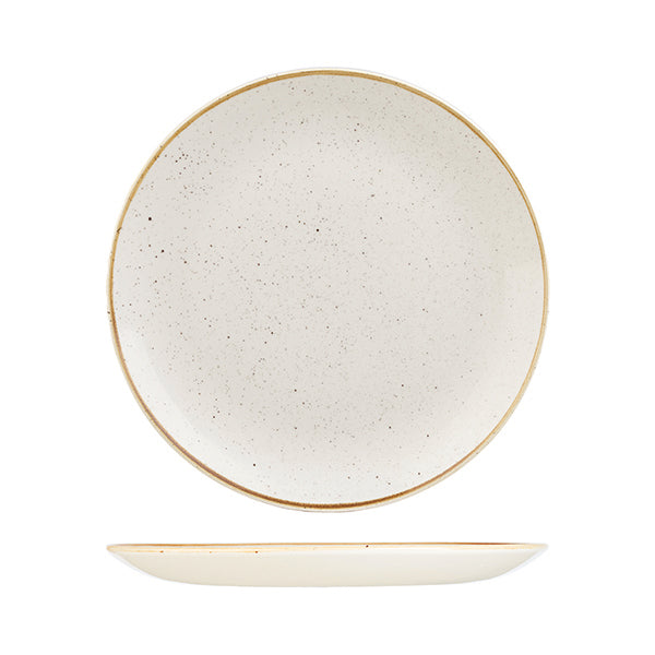Churchill Stonecast Barley White Round Coupe Plate (288mm Ø)