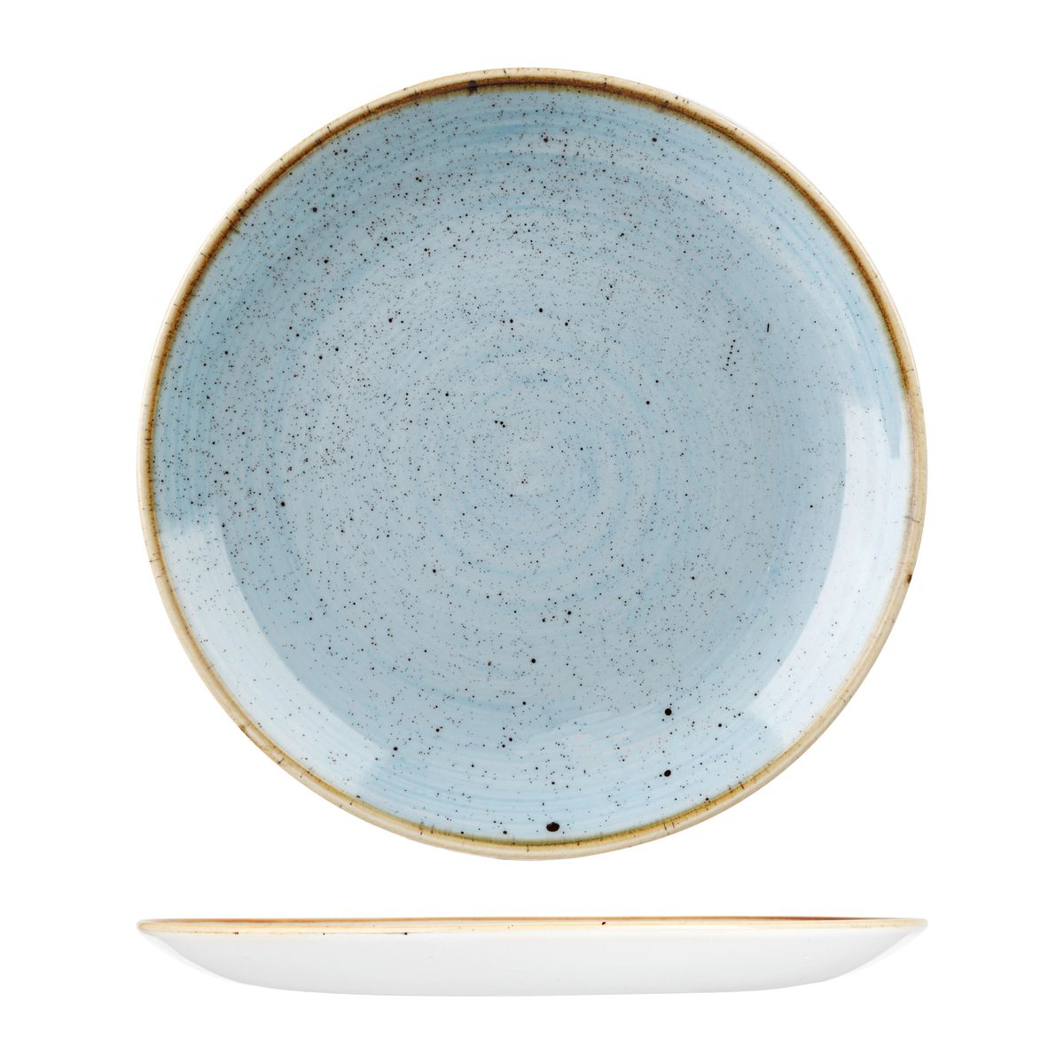 Churchill Stonecast Duck Egg Round Coupe Plate (324mm Ø)