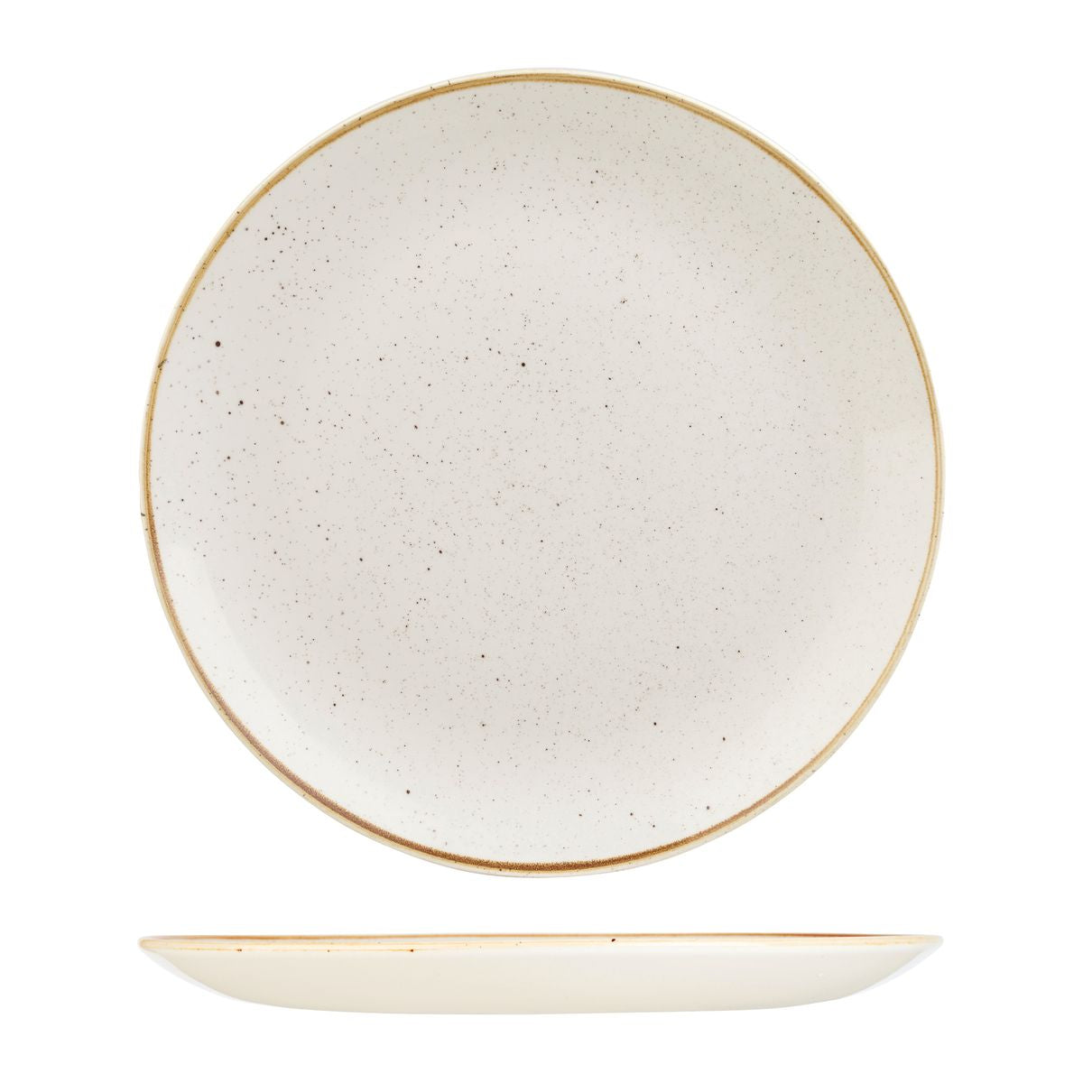 Churchill Stonecast Barley White Round Coupe Plate (324mm Ø)