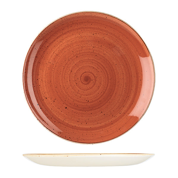 Churchill Stonecast Spiced Orange Round Coupe Plate (324mm Ø)