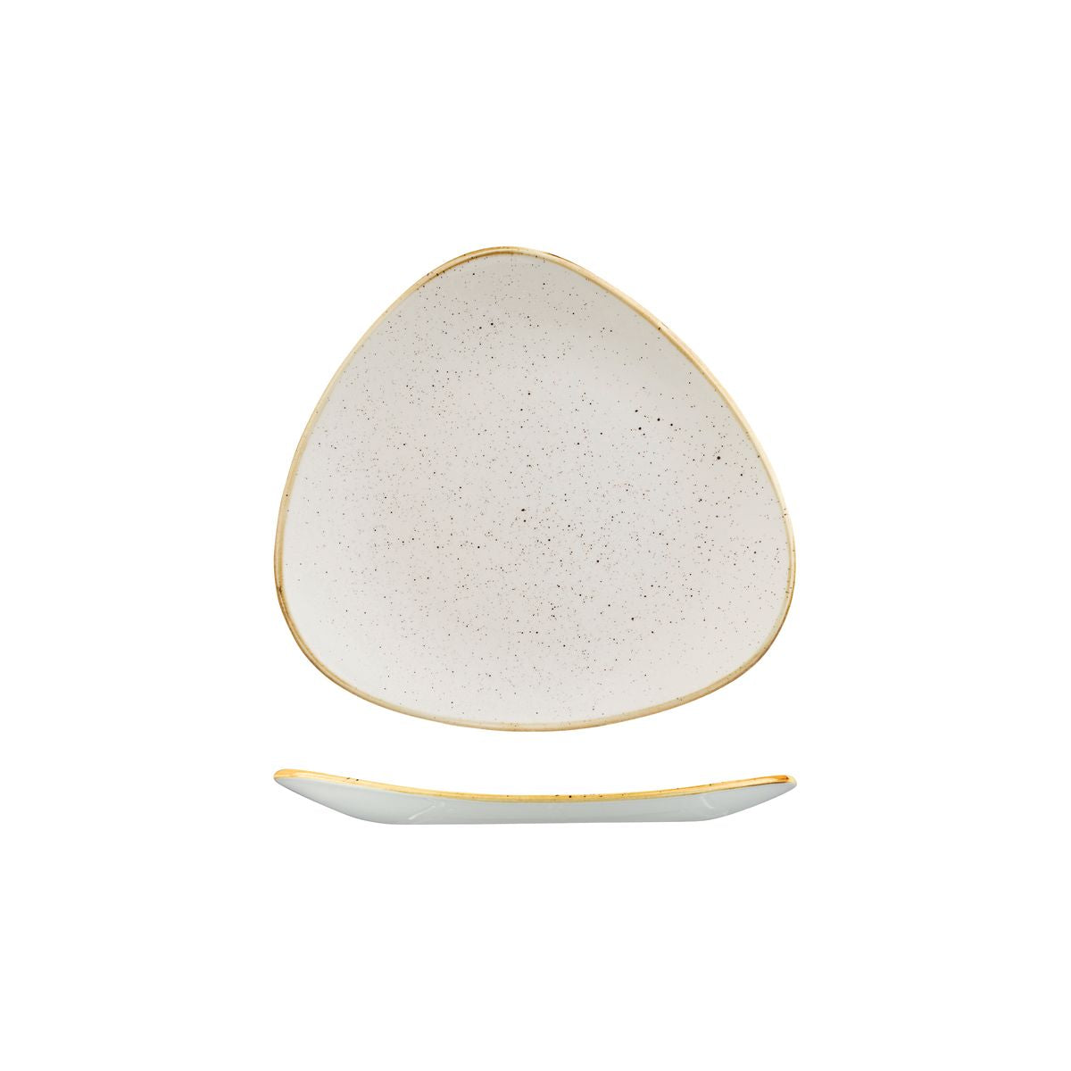Churchill Stonecast Barley White Triangular Plate (192mm)