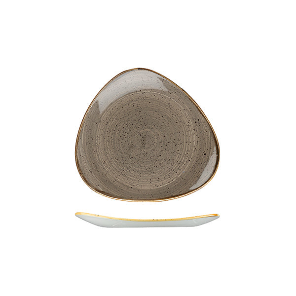Churchill Stonecast Peppercorn Grey Triangular Plate (192mm)