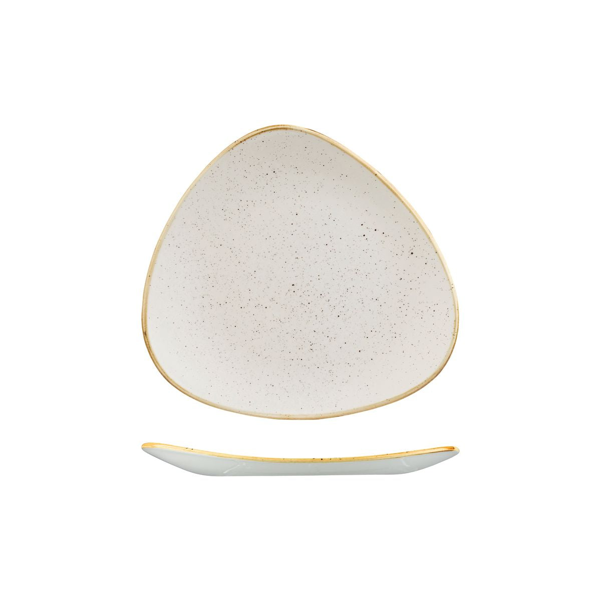 Churchill Stonecast Barley White Triangular Plate (229mm)