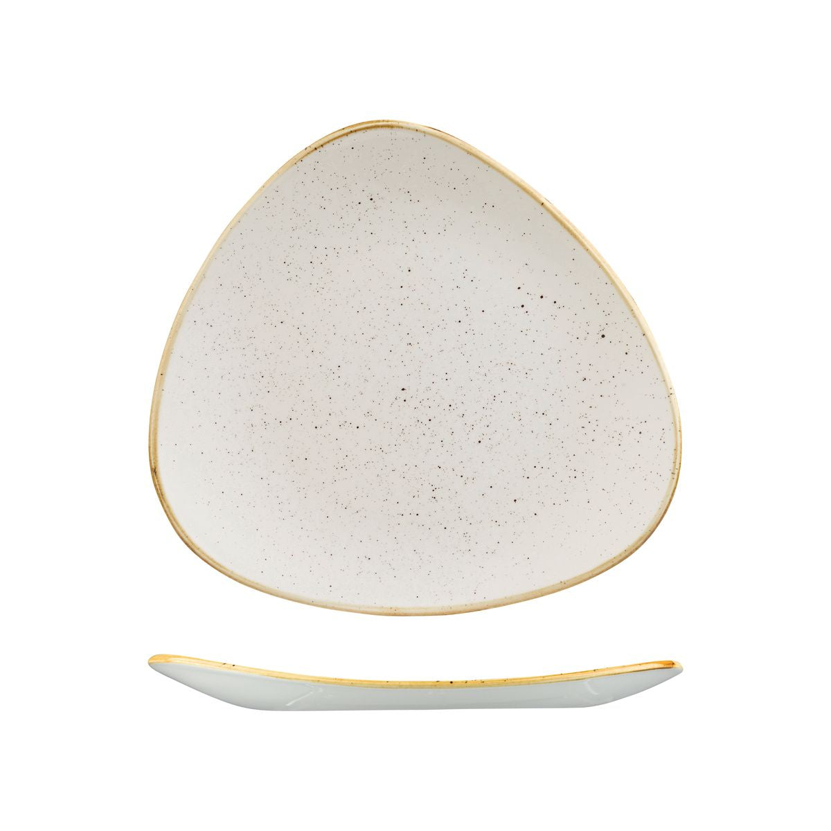Churchill Stonecast Barley White Triangular Plate (260mm)