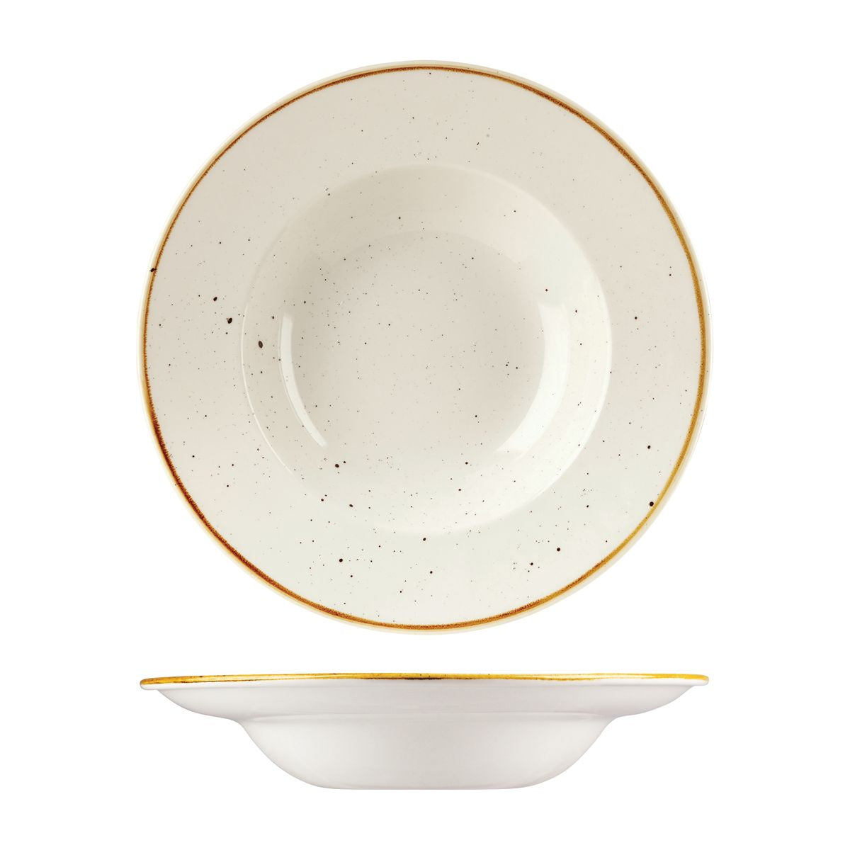 Churchill Stonecast Barley White Soup / Pasta Bowl Wide Rim (280mm Ø)