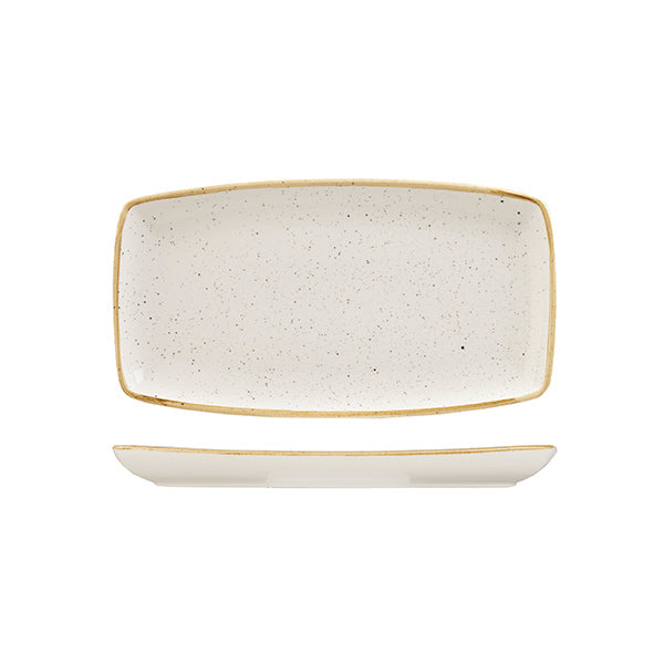 Churchill Stonecast Barley White Oblong Plate (295x150mm)