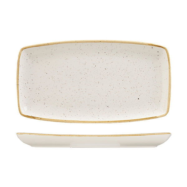 Churchill Stonecast Barley White Oblong Plate (350x185mm)