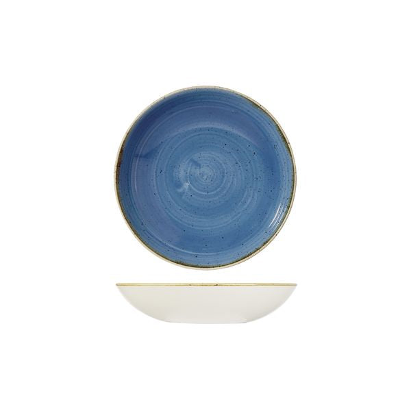 Churchill Stonecast Cornflower Blue Round Coupe Bowl (182mm Ø 426ml)