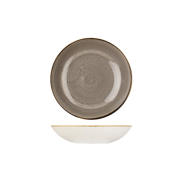 Churchill Stonecast Peppercorn Grey Round Coupe Bowl (182mm Ø 426ml)