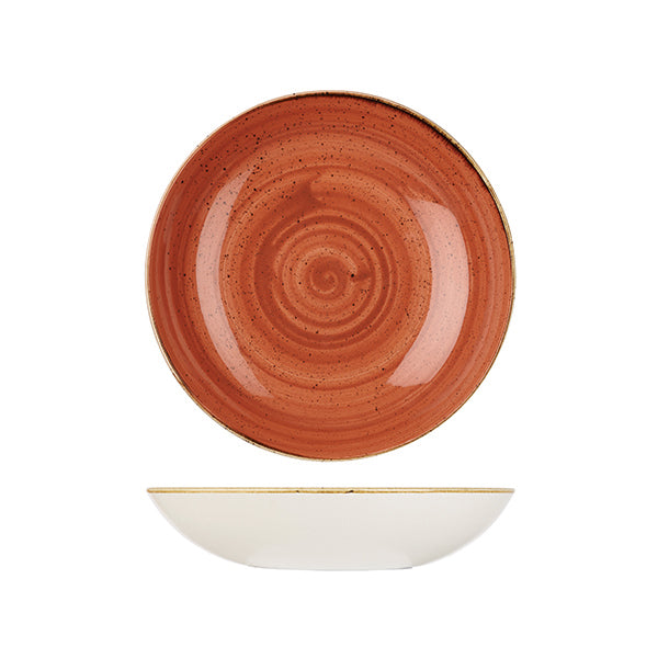 Churchill Stonecast Spiced Orange Round Coupe Bowl (248mm Ø 1136ml)