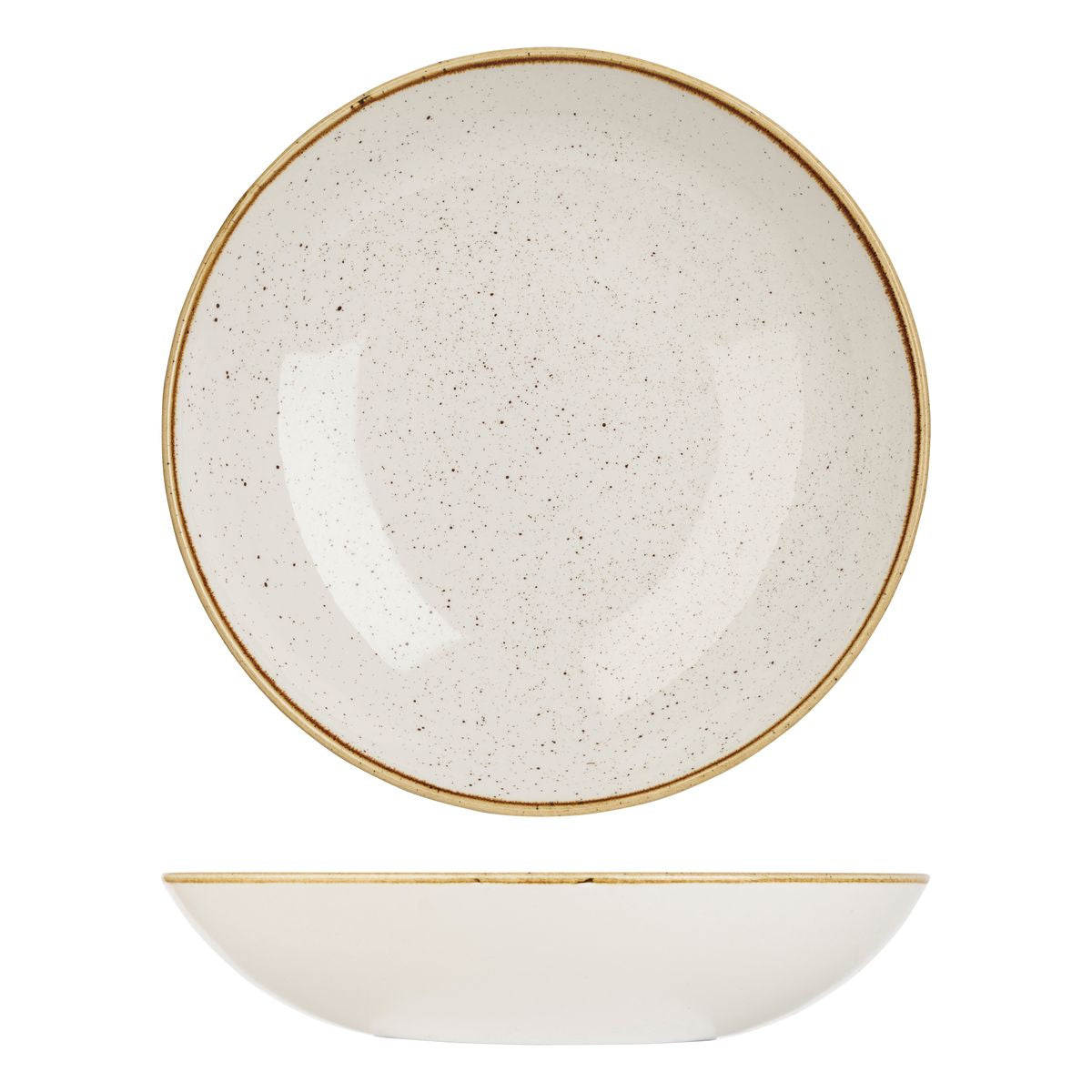 Churchill Stonecast Barley White Round Coupe Bowl (310mm Ø 2400ml)