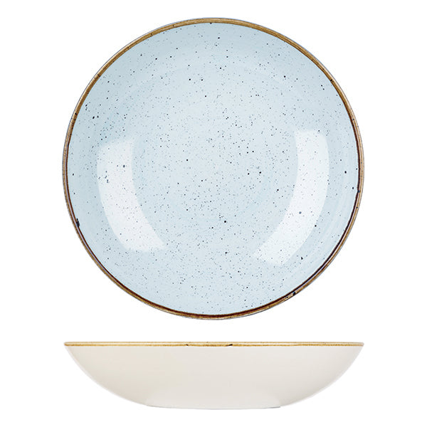 Churchill Stonecast Duck Egg Round Coupe Bowl (310mm Ø 2400ml)