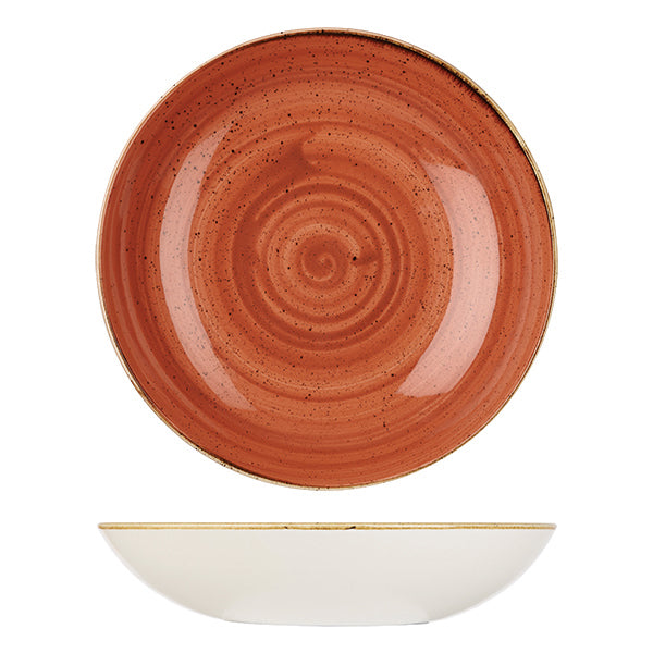 Churchill Stonecast Spiced Orange Round Coupe Bowl (310mm Ø 2400ml)