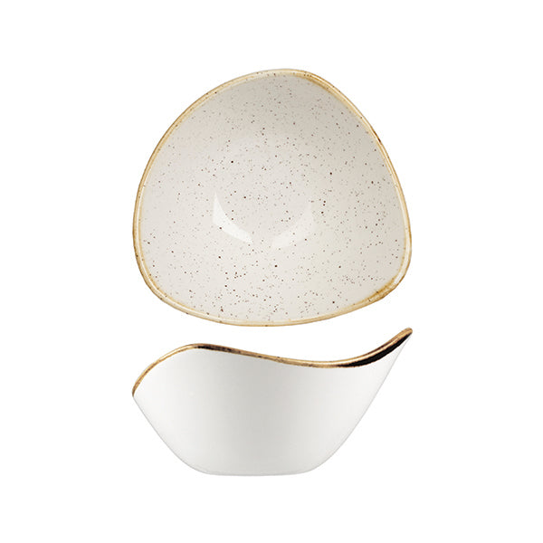 Churchill Stonecast Barley White Triangular Bowl (153mm 260ml)