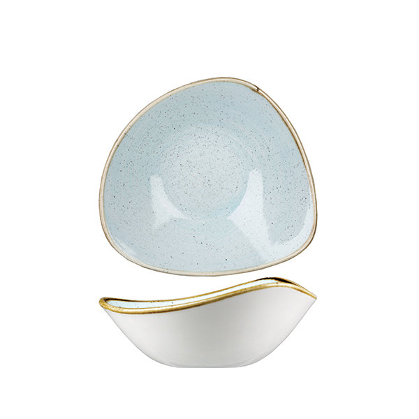 Churchill Stonecast Duck Egg Triangular Bowl (185mm 370ml)