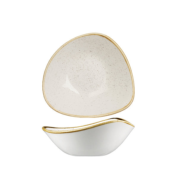 Churchill Stonecast Barley White Triangular Bowl (185mm 370ml)