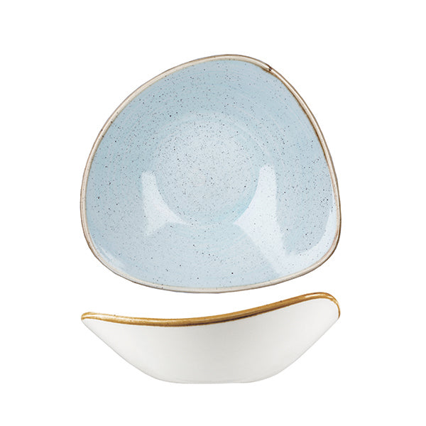 Churchill Stonecast Duck Egg Triangular Bowl (230mm 600ml)