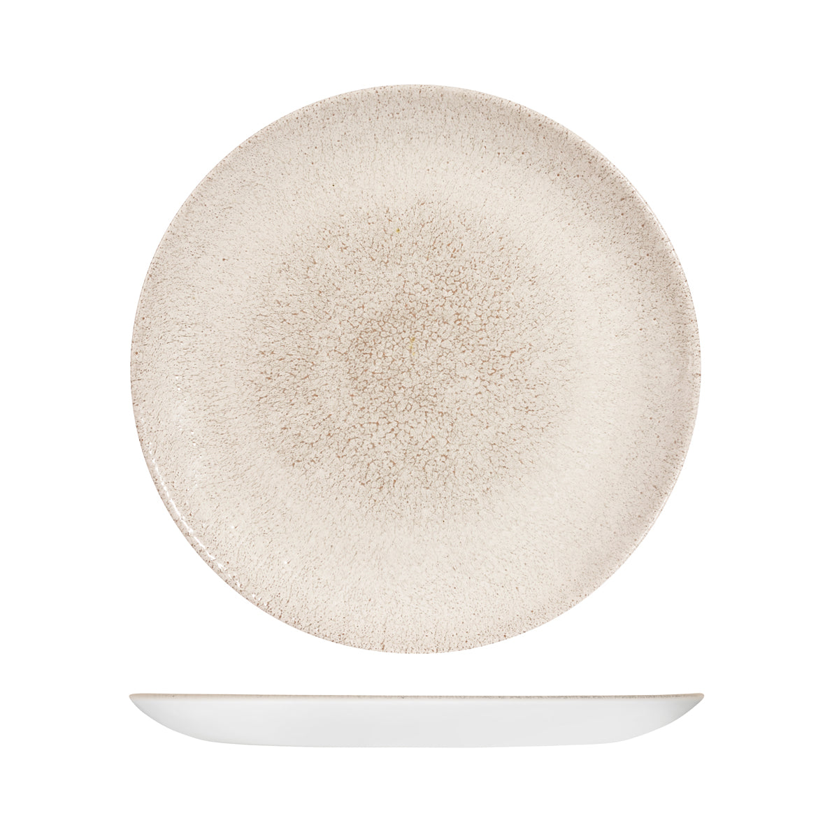 Churchill Raku Agate Grey Round Coupe Plate (288mm Ø)