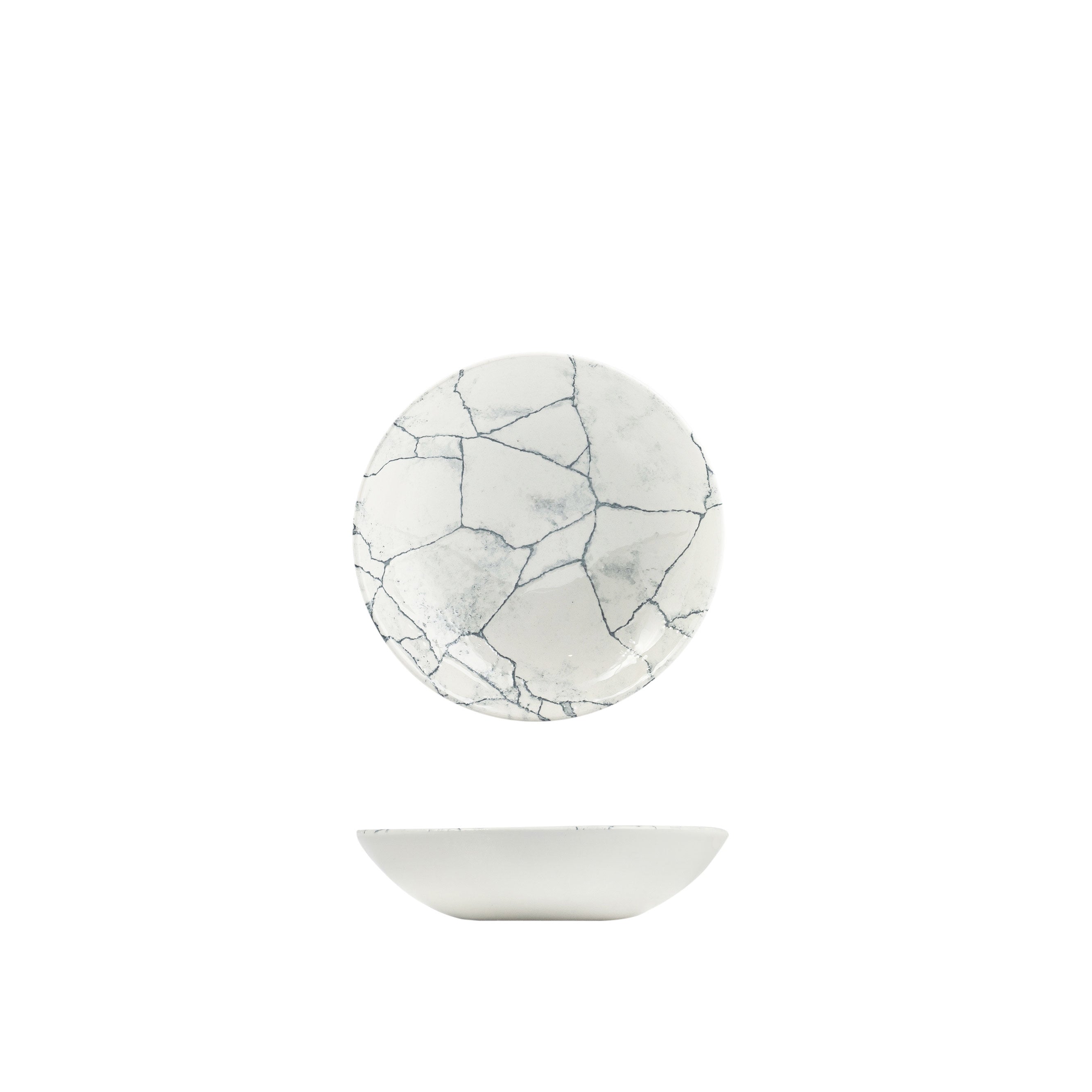 Churchill Kintsugi Pearl Grey Round Coupe Bowl (182mm 426ml)