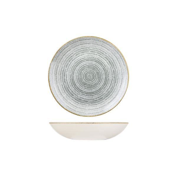 Churchill Homespun Stone Grey Round Coupe Bowl (182mm Ø 426ml)