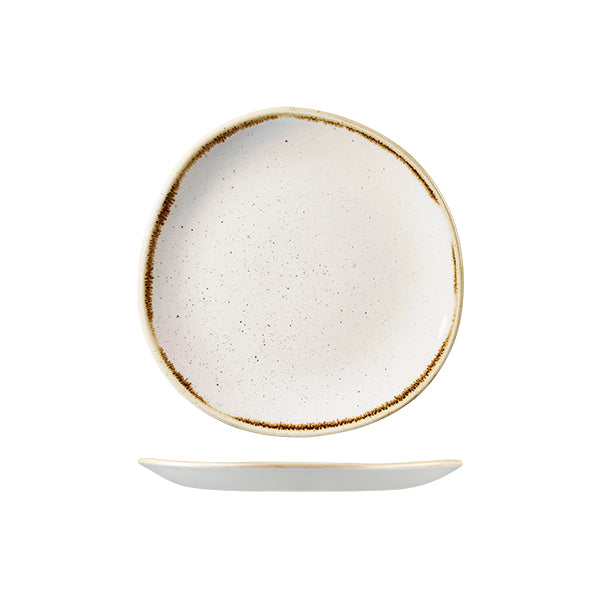 Churchill Stonecast Barley White Organic Round Plate (210mm Ø)