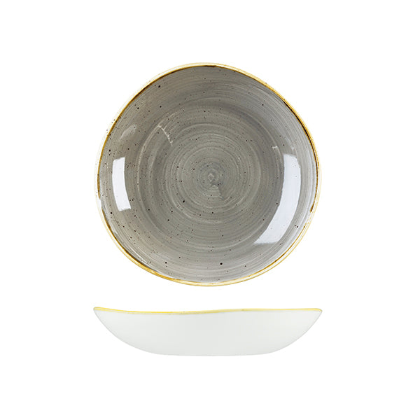 Churchill Stonecast Peppercorn Grey Organic Round Bowl (253mm Ø 1100ml)