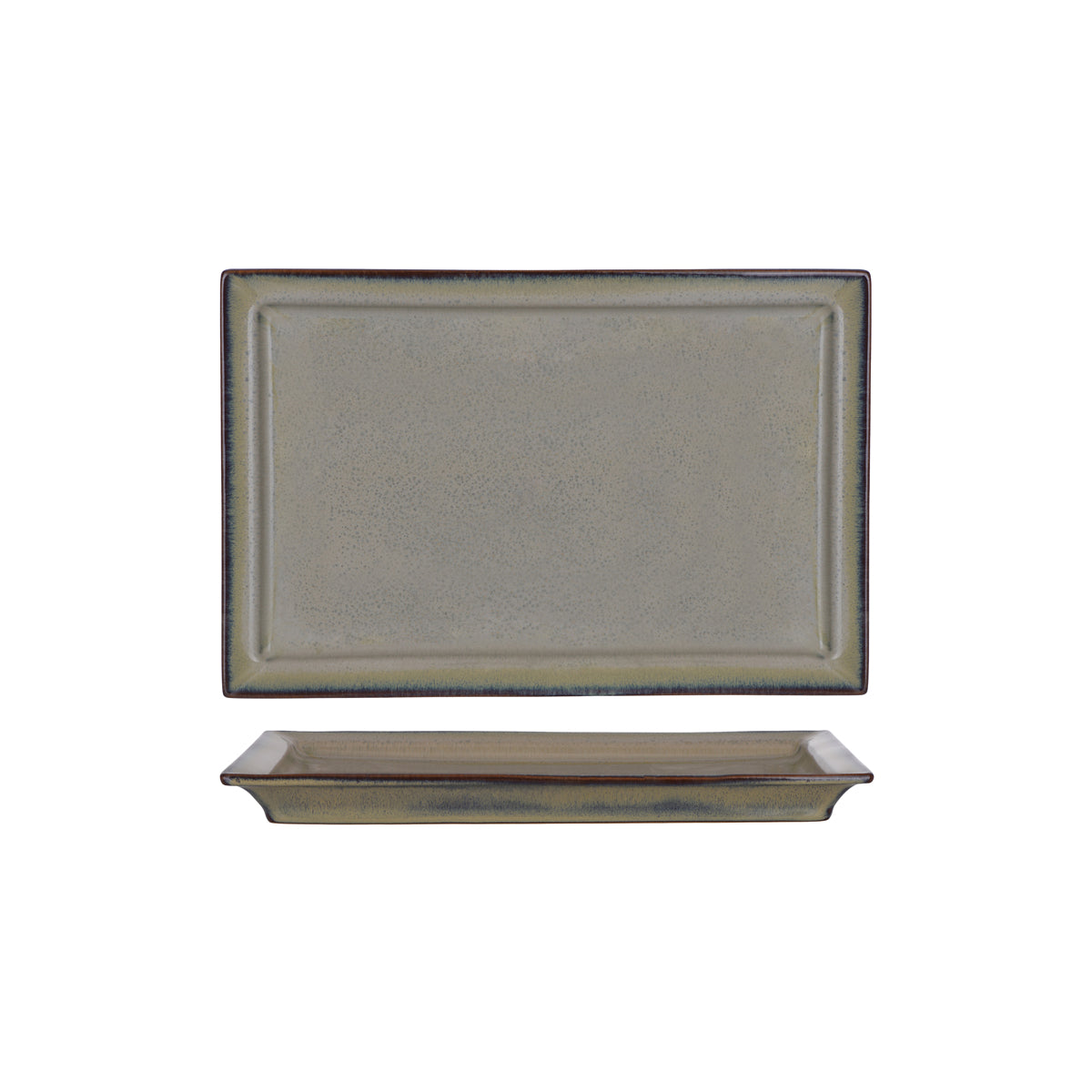 Tablekraft Artistica Canvas Rectangle Plate with Rim 310x205mm
