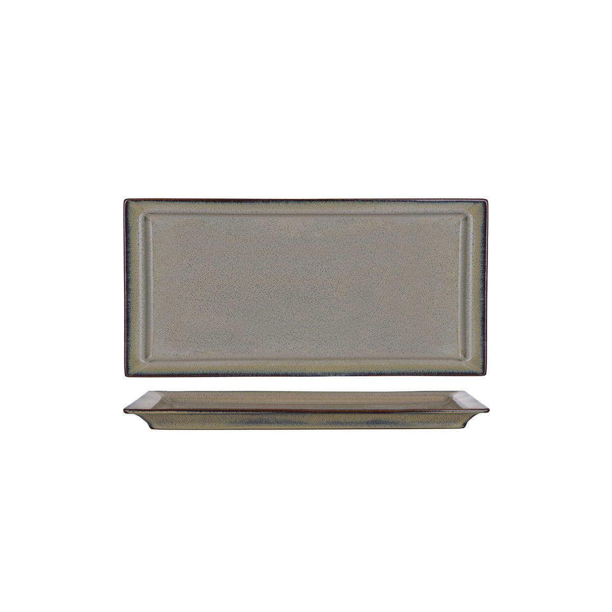 Tablekraft Artistica Canvas Rectangle Plate with Rim 390x185mm