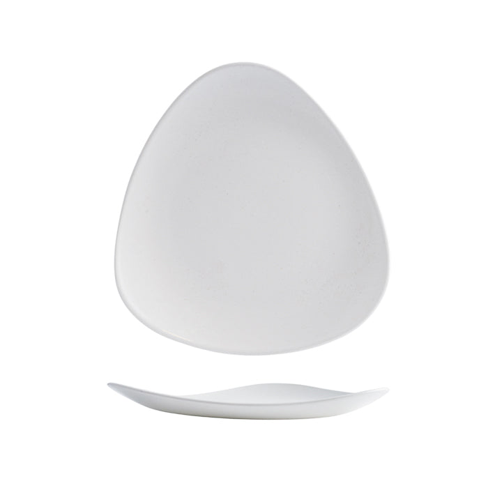 Churchill Satin Triangular Plate (229mm - White)