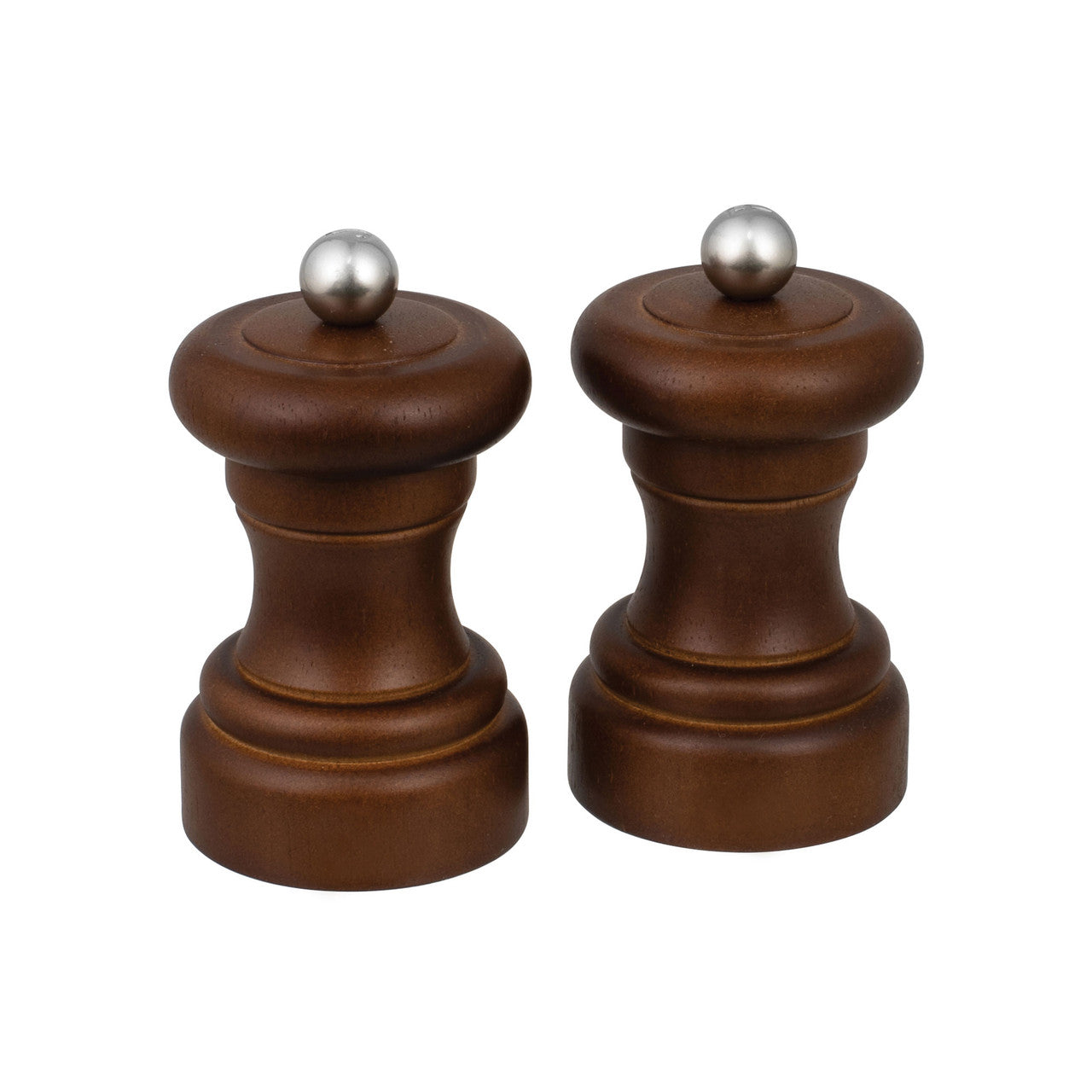 Wilkie Brothers Salt & Pepper Mill Set Rubberwood - 10cm