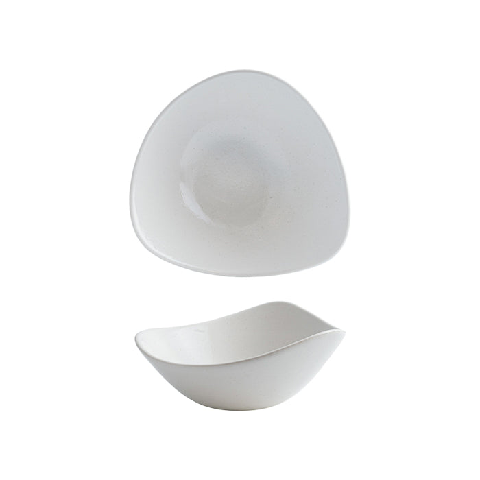 Churchill Satin Triangular Bowl (185mm 370ml - White)
