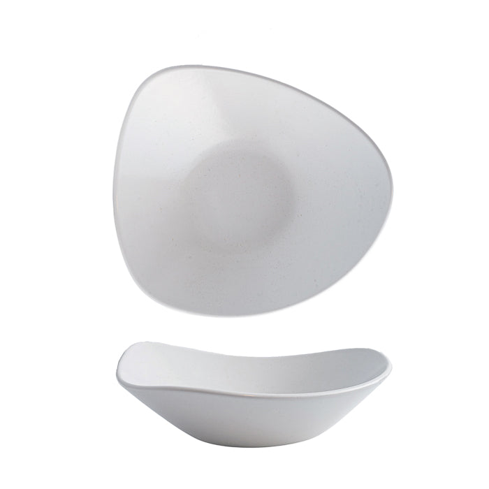 Churchill Satin Triangular Bowl (230mm 600ml - White)