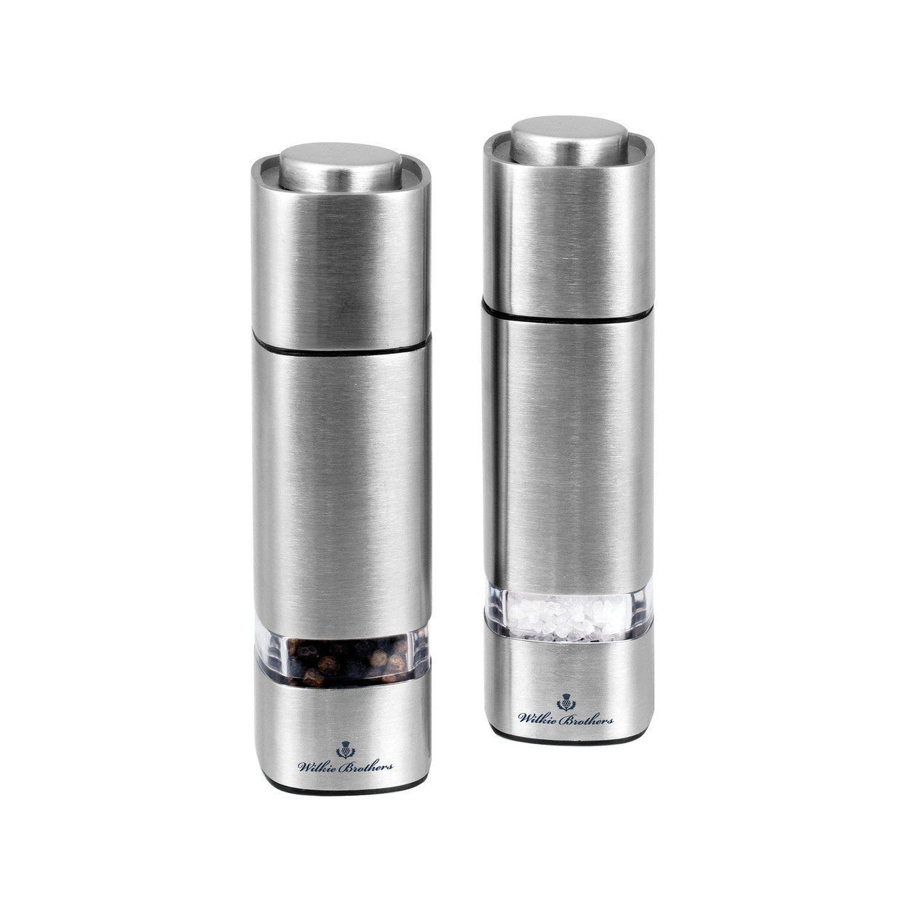 Wilkie Brothers Salt & Pepper Mill Set Stainless Steel - 15.5cm