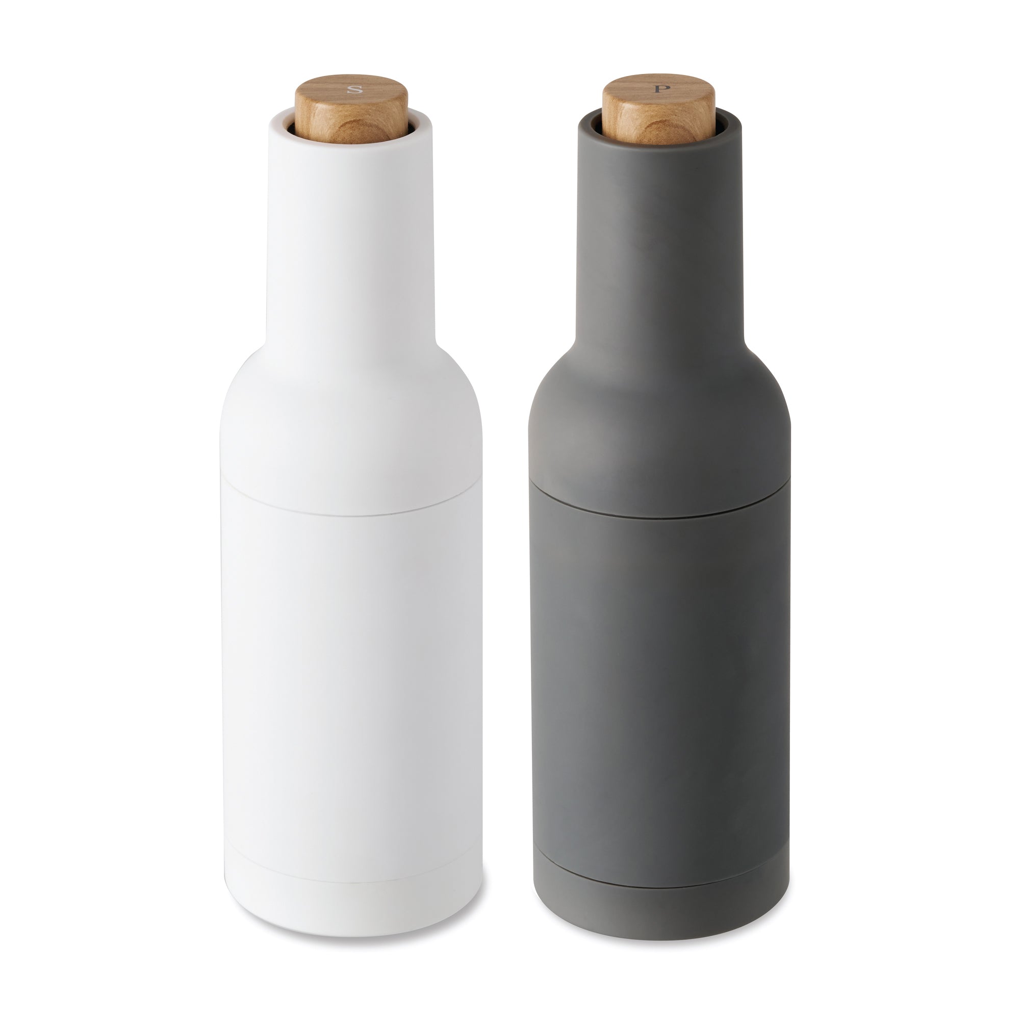 Wilkie Brothers Electric Gravity Salt and Pepper Mill Set  Monochrome