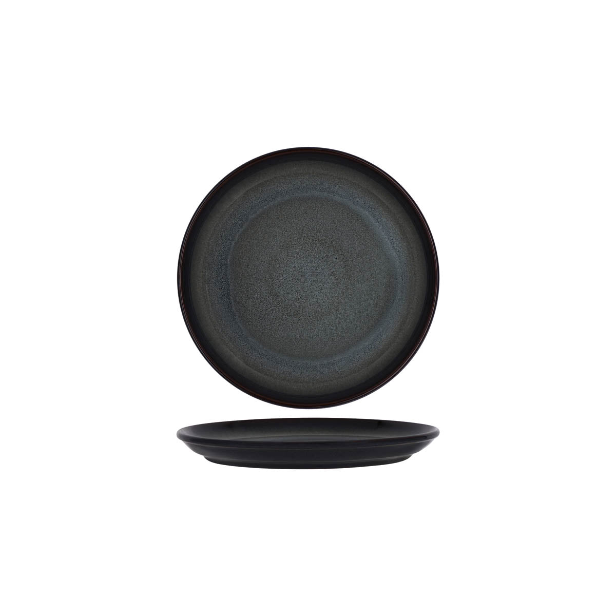 Tablekraft Artistica Pewter Round Plate Rolled Edge 220mm