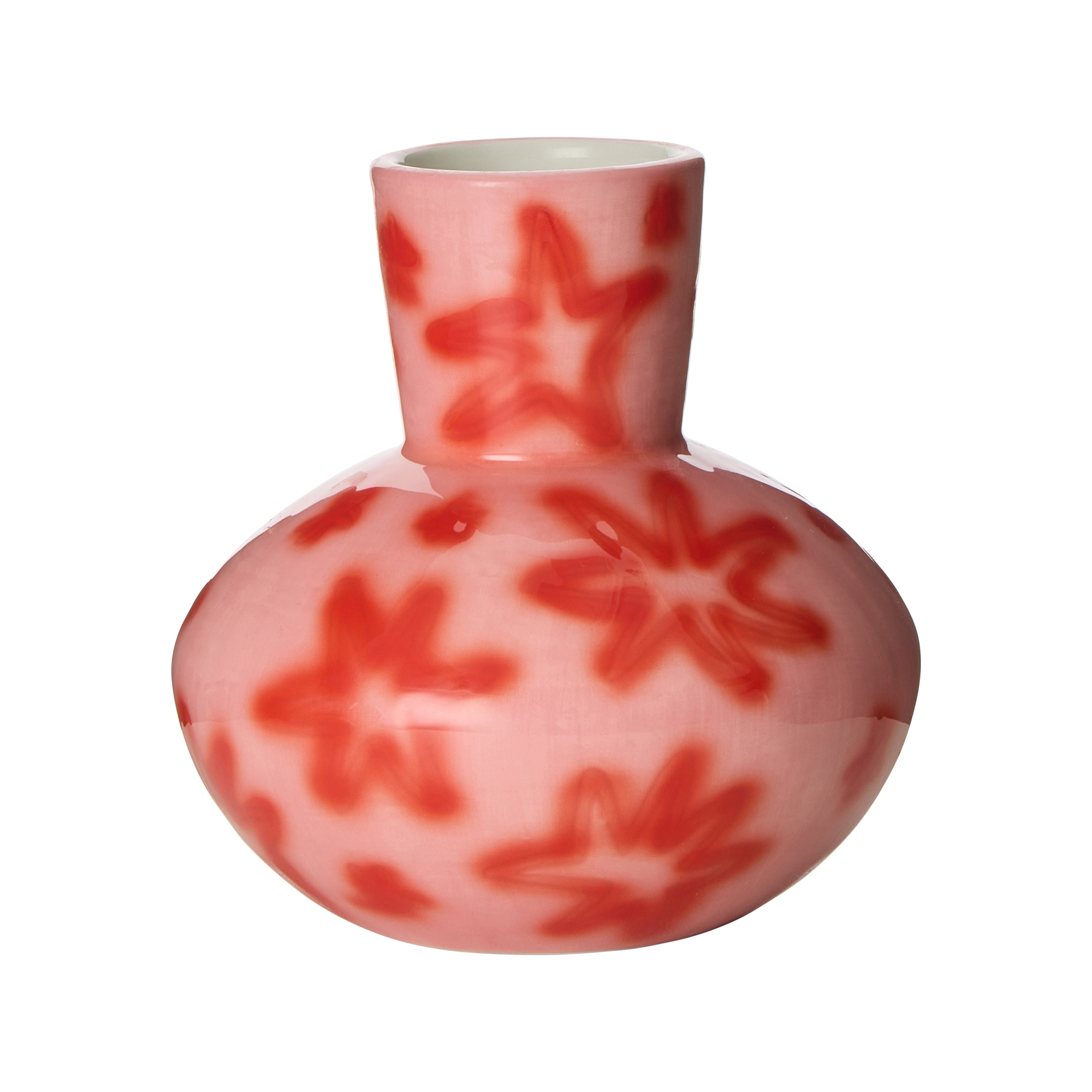 Emporium Haze Vase Collection Pink & Red