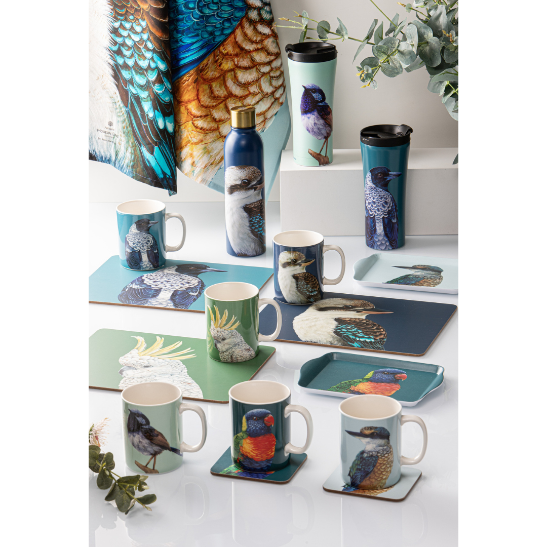 Ashdene Modern Birds Kookaburra Travel Mug