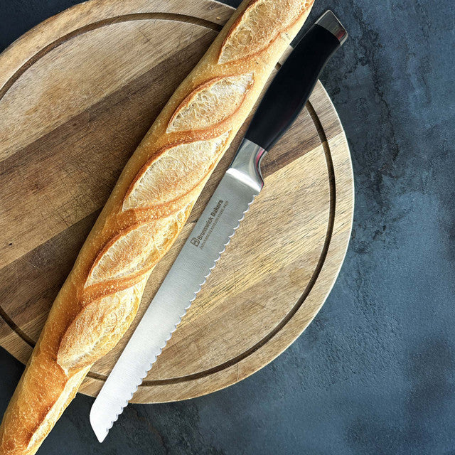 Brunswick Bakers Professional Bread Knife Black Handle 23cm