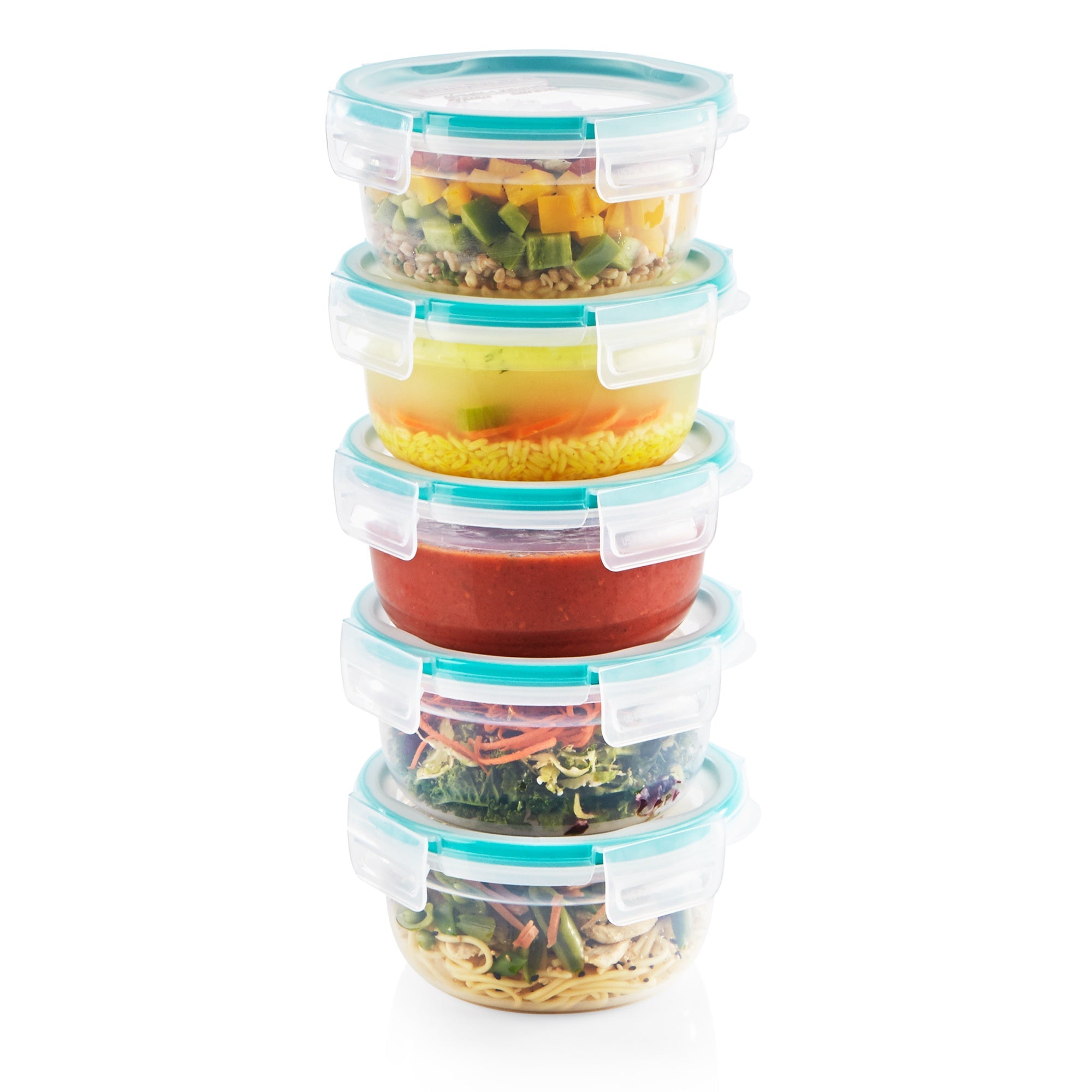 Snapware Total Solution 10 Piece Meal Prep Plastic Container