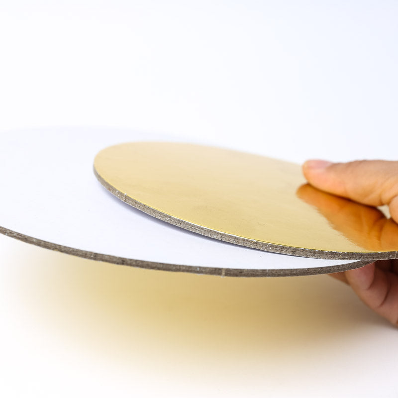 Bake Group Foil Cake Card Board Round Gold 12in